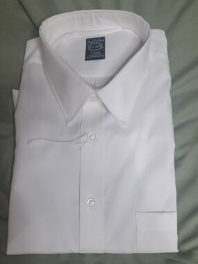joseph & feiss white dress shirt Joseph & Feiss Men's Dress Shirt Long Sleeve Plaid White Size 20